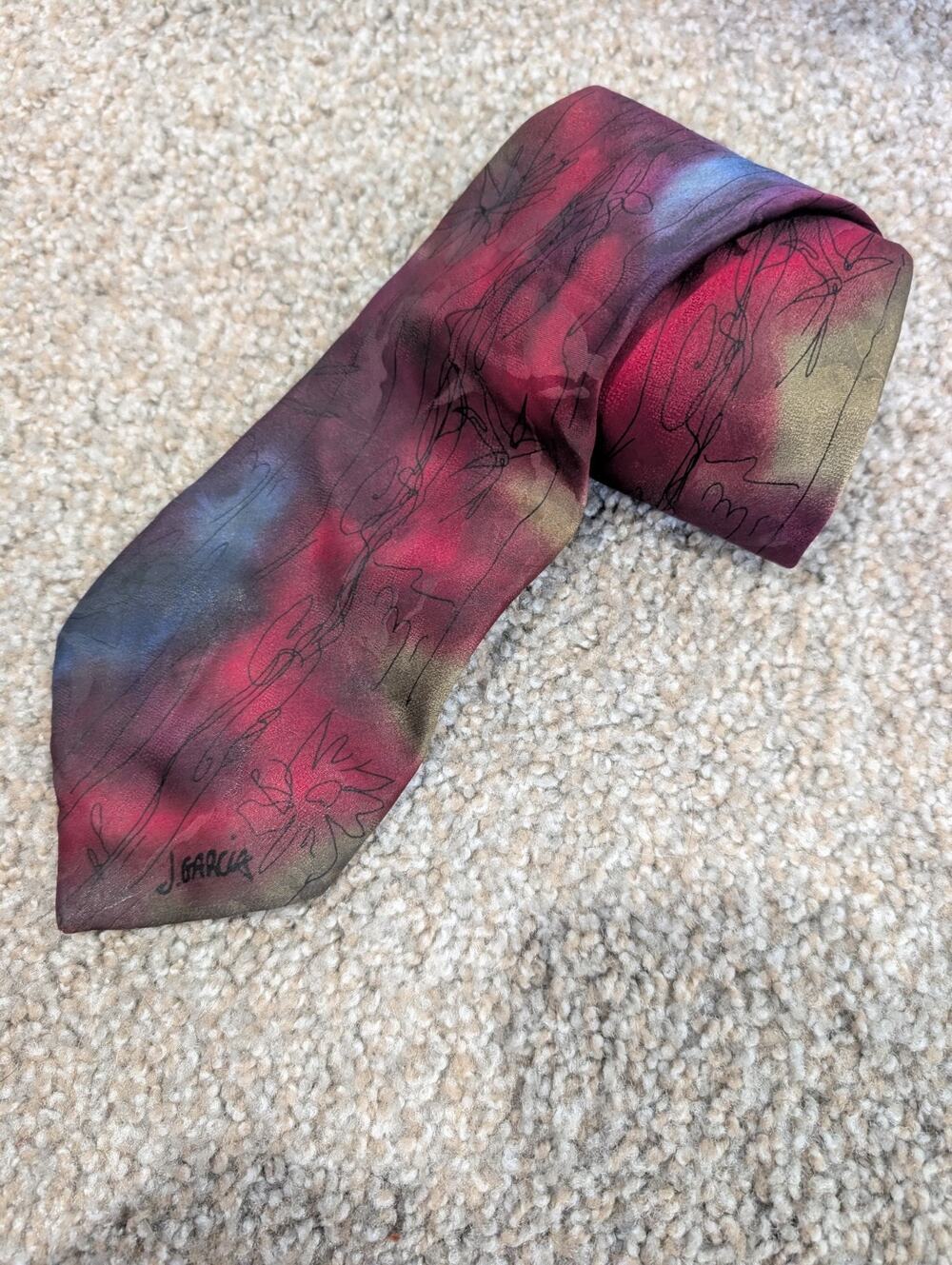Jerry Garcia Banyan Trees Collection 34 Limited Edition Silk Tie 827/1000 3.75"